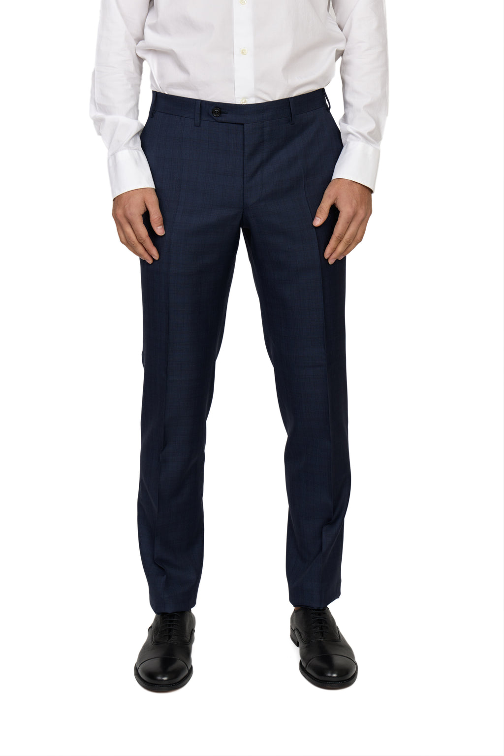 CANALI | Exclusive Super 150 Check Suit | Dark Blue