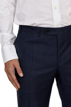 CANALI | Exclusive Super 150 Check Suit | Dark Blue