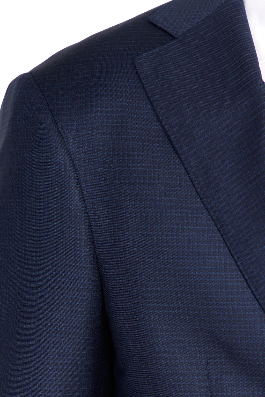 CANALI | Exclusive Super 170 Check Suit | Dark Navy