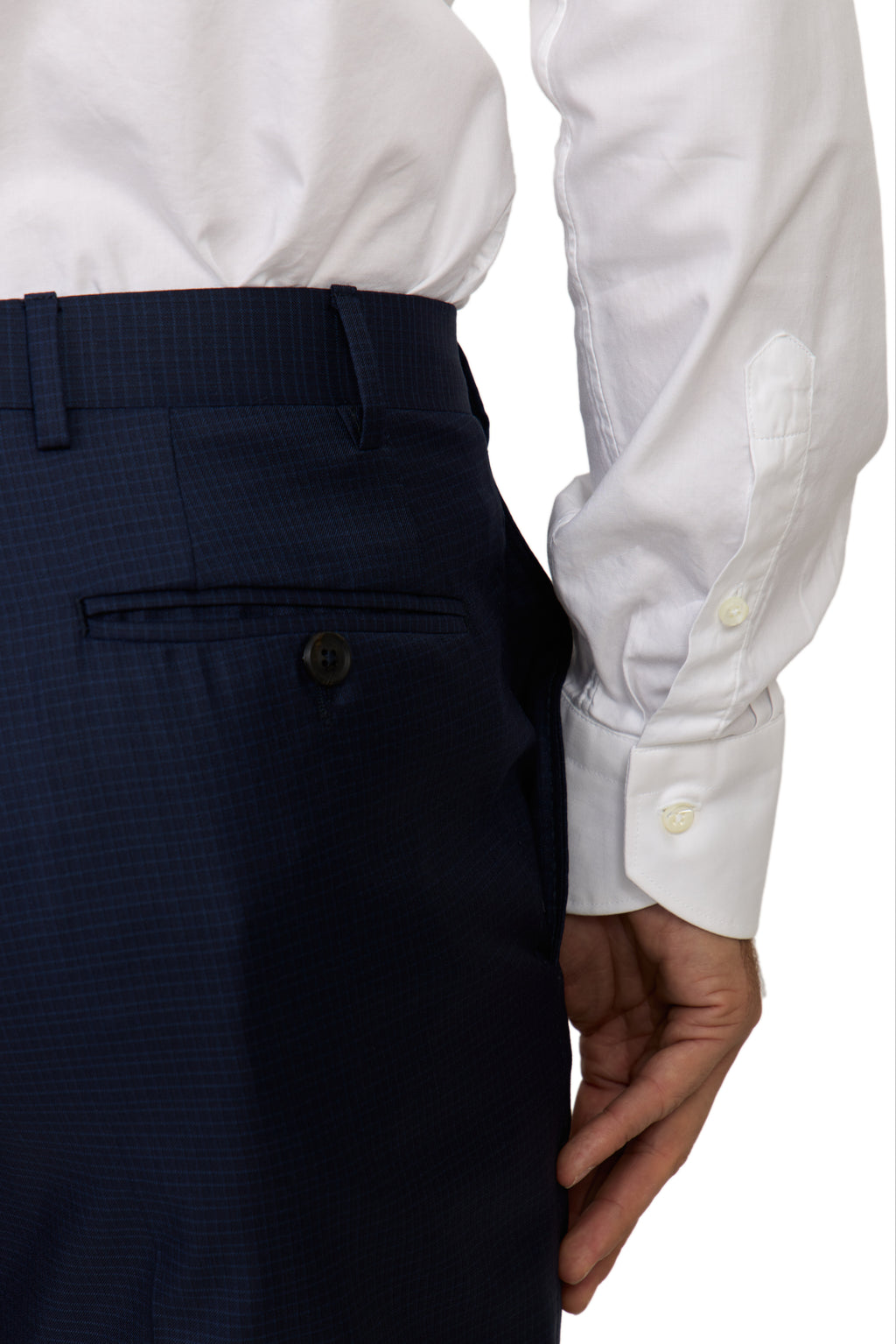 CANALI | Exclusive Super 170 Check Suit | Dark Navy
