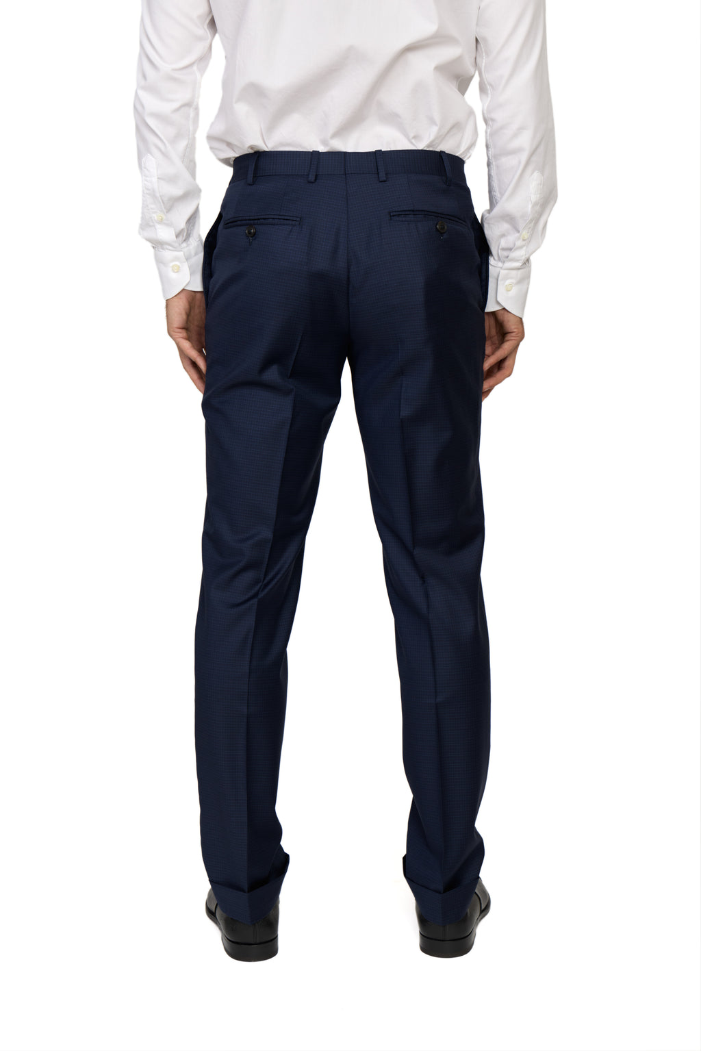 CANALI | Exclusive Super 170 Check Suit | Dark Navy