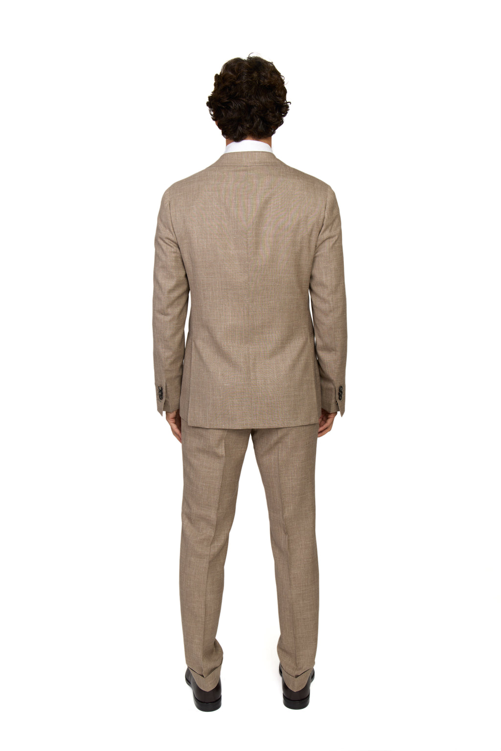 CANALI | Kei Wool-Silk-Linen Unlined Suit  | Taupe