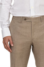 CANALI | Kei Wool-Silk-Linen Unlined Suit  | Taupe