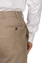 CANALI | Kei Wool-Silk-Linen Unlined Suit  | Taupe