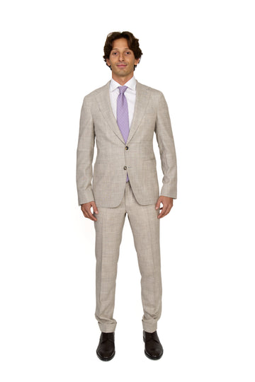 CANALI | Double Check Suit | Beige