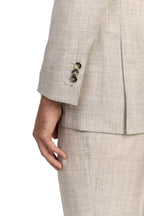 CANALI | Double Check Suit | Beige