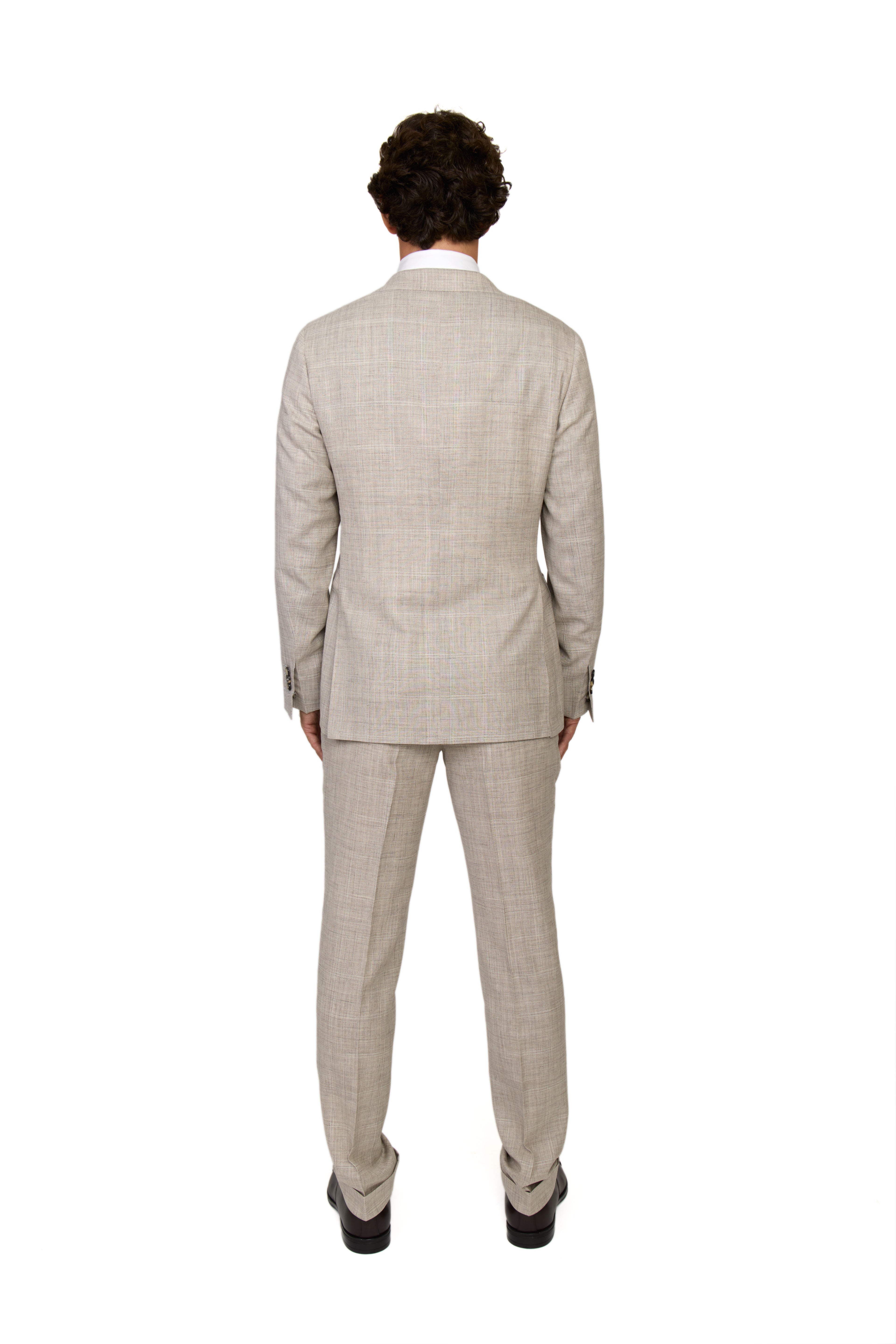 CANALI | Double Check Suit | Beige