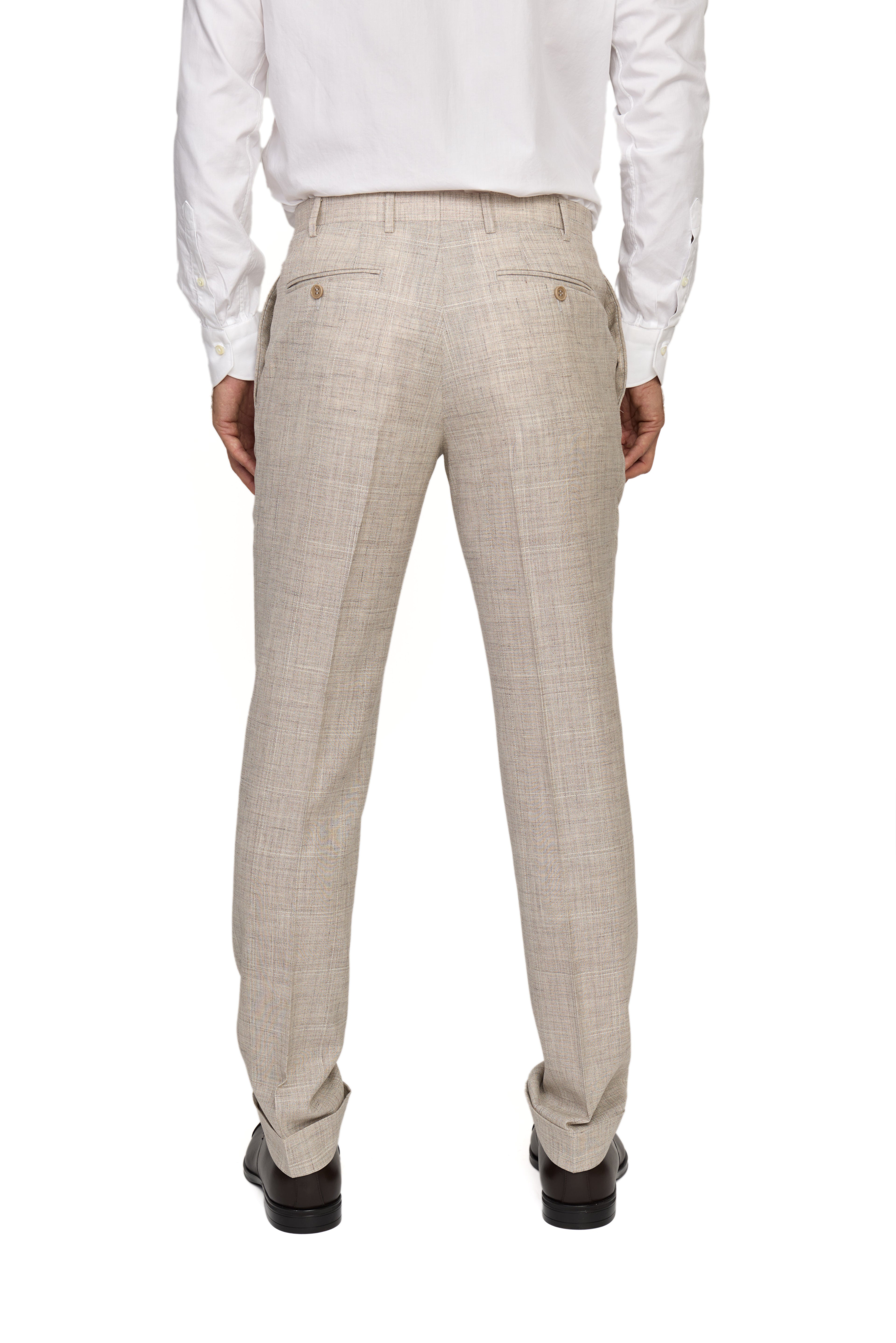 CANALI | Double Check Suit | Beige