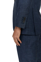 CANALI | Kei Wool-Silk-Linen Unlined Suit  | Dark Blue