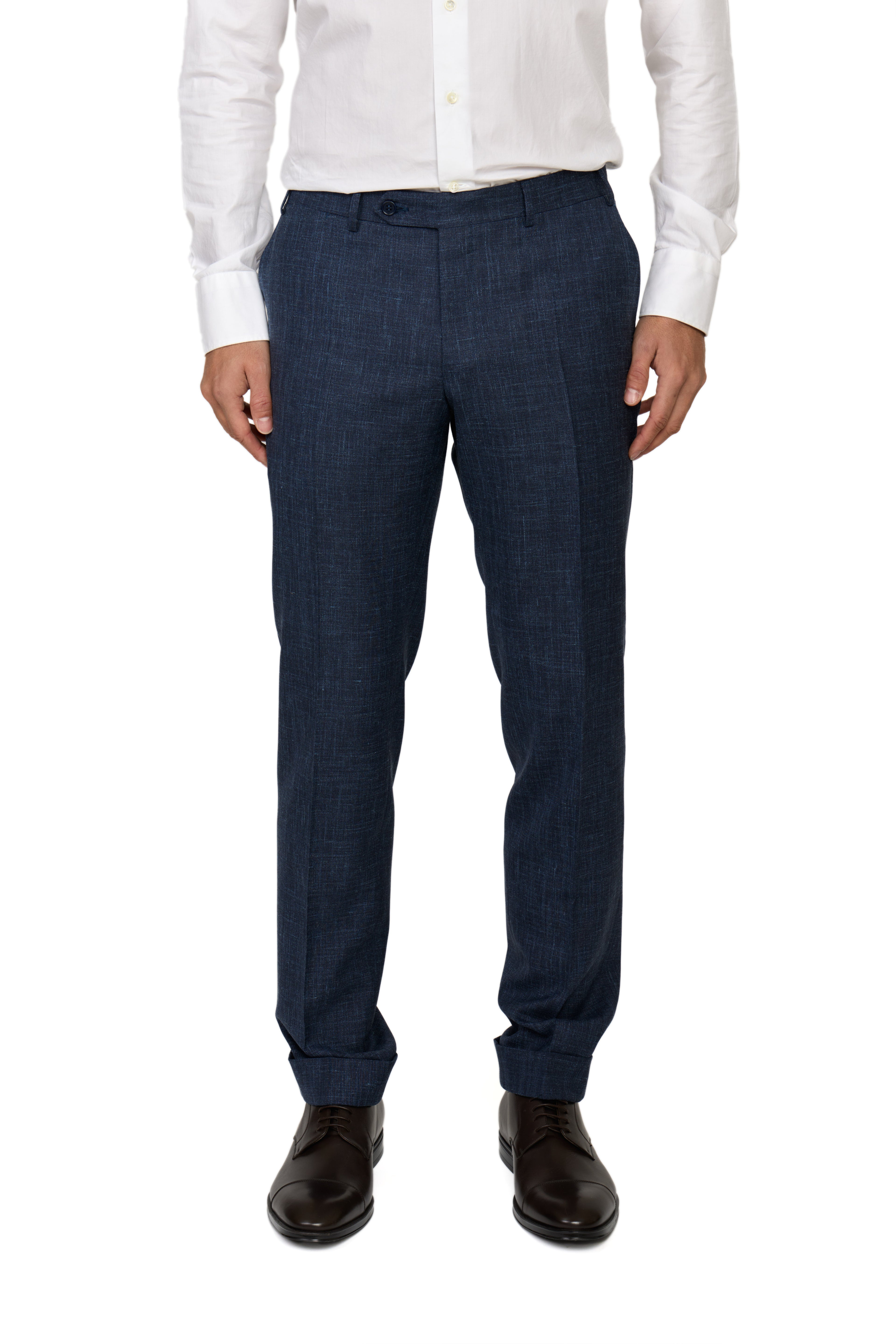 CANALI | Kei Wool-Silk-Linen Unlined Suit  | Dark Blue