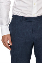 CANALI | Kei Wool-Silk-Linen Unlined Suit  | Dark Blue