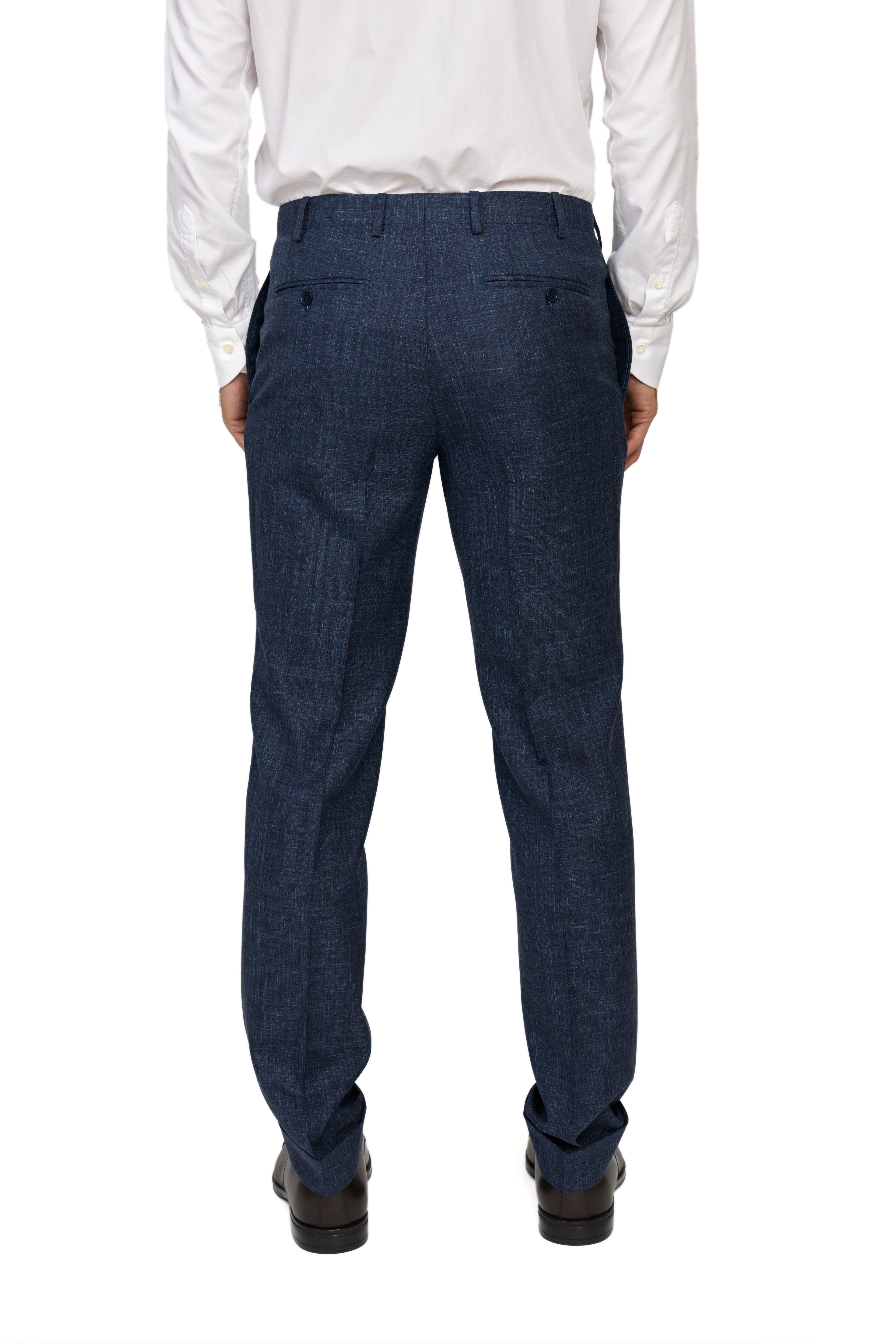 CANALI | Kei Wool-Silk-Linen Unlined Suit  | Dark Blue