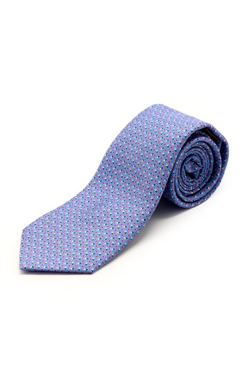 CANALI | Triangle Patterned Tie | Purple & Blue