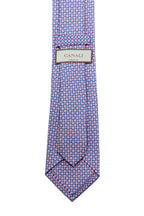 CANALI | Triangle Patterned Tie | Pink & Blue