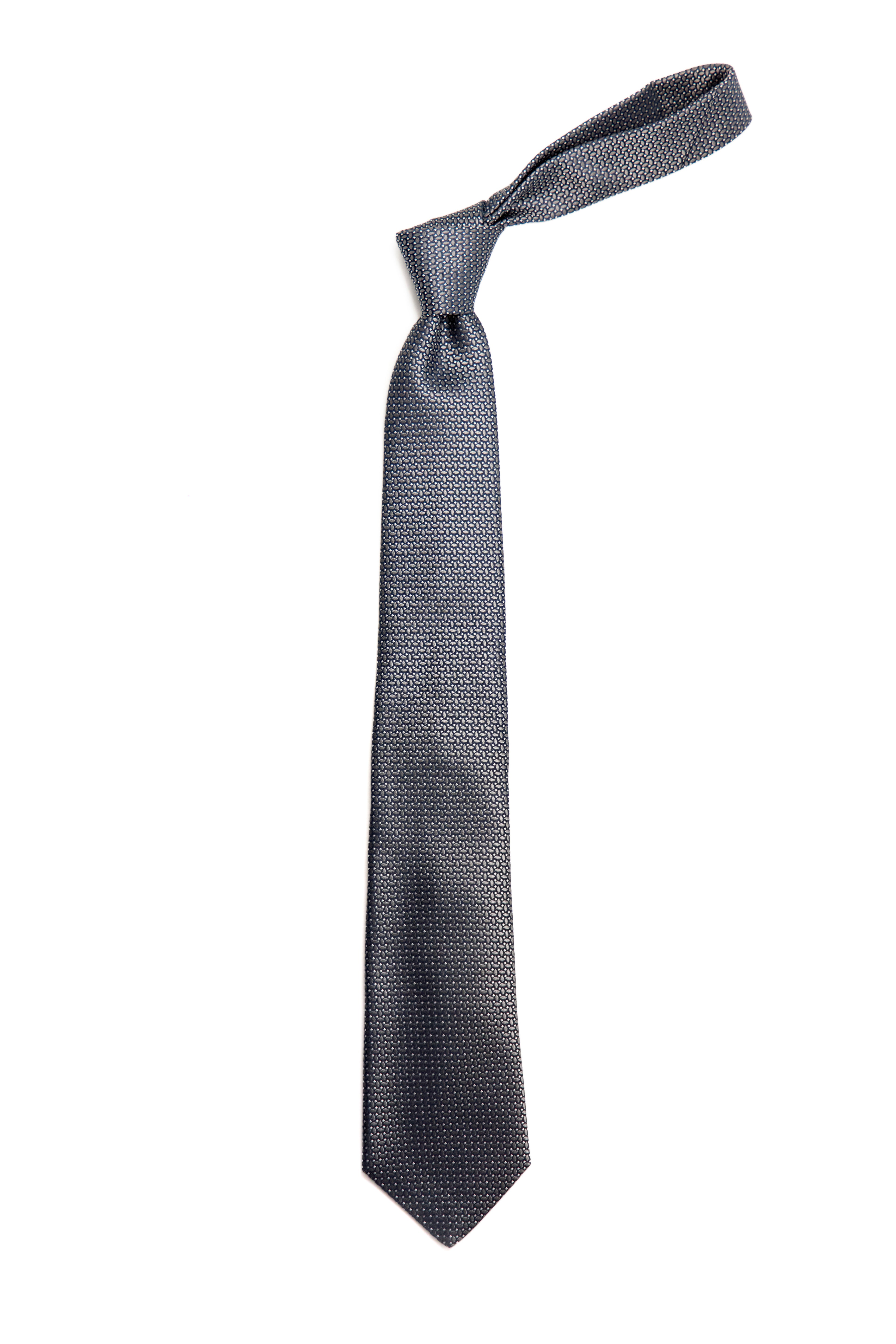 CANALI | Two Tone Tie | Dark Grey