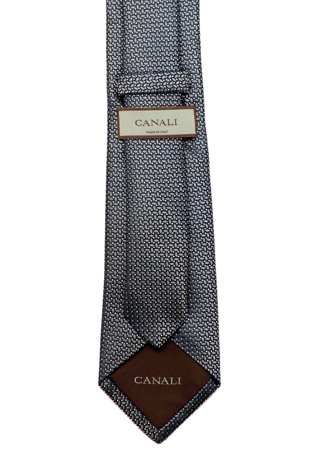 CANALI | Two Tone Tie | Dark Grey