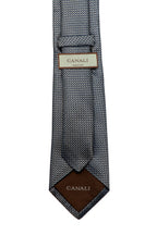 CANALI | Two Tone Tie | Dark Grey