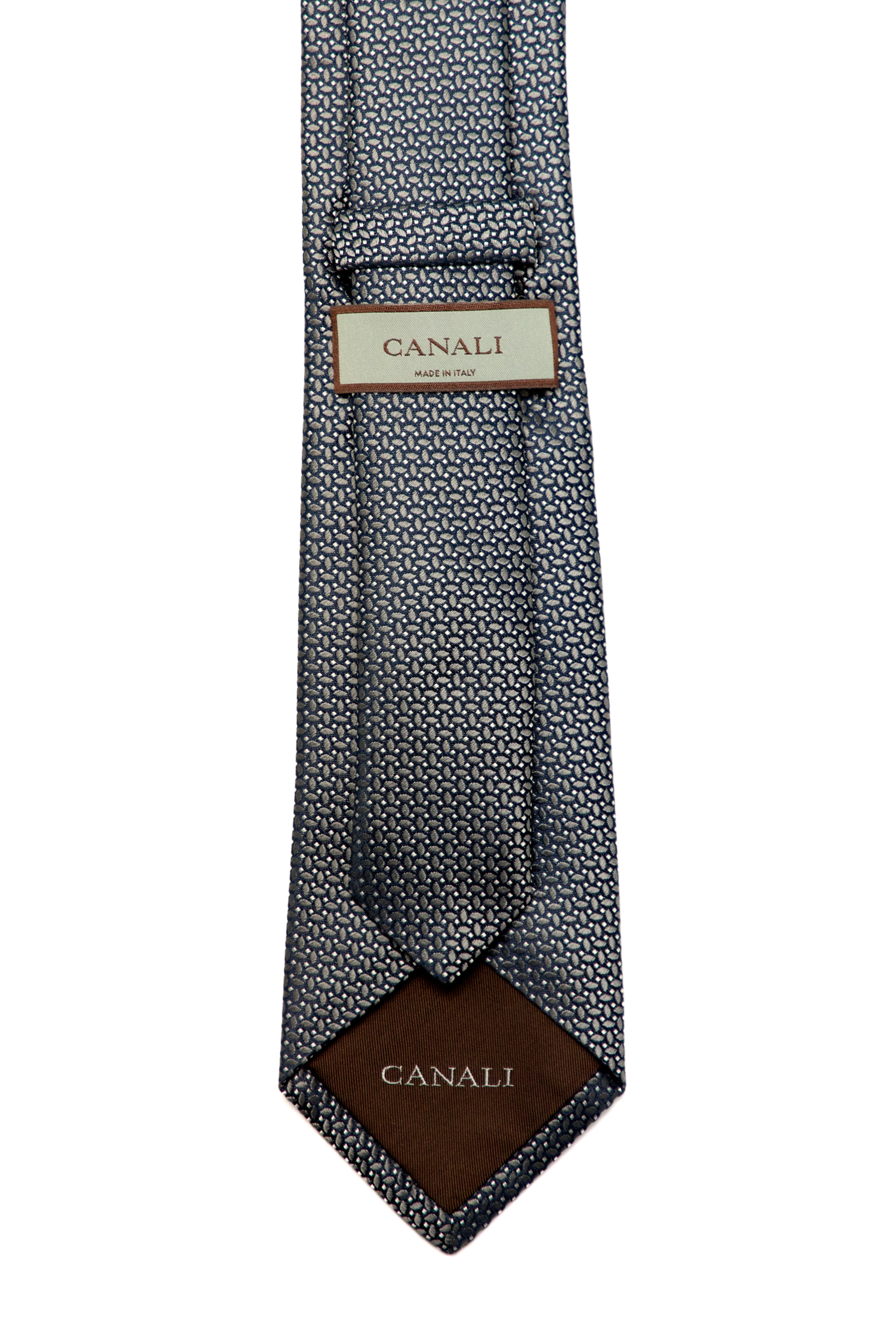 CANALI | Two Tone Tie | Dark Grey