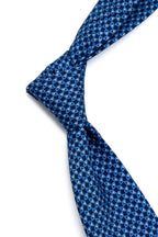 CANALI | Triangle Patterned Tie | Navy & Blue