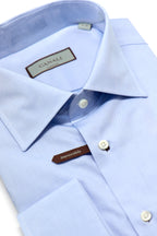 CANALI | French Cuff Fine Twill Shirt | Blue