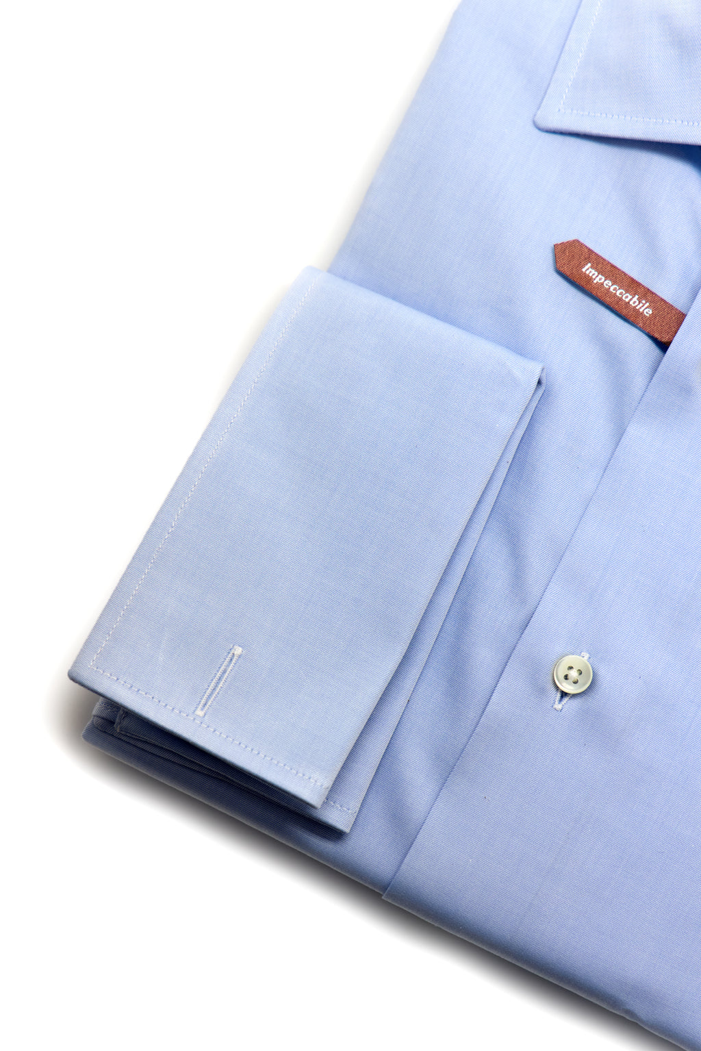 CANALI | French Cuff Fine Twill Shirt | Blue