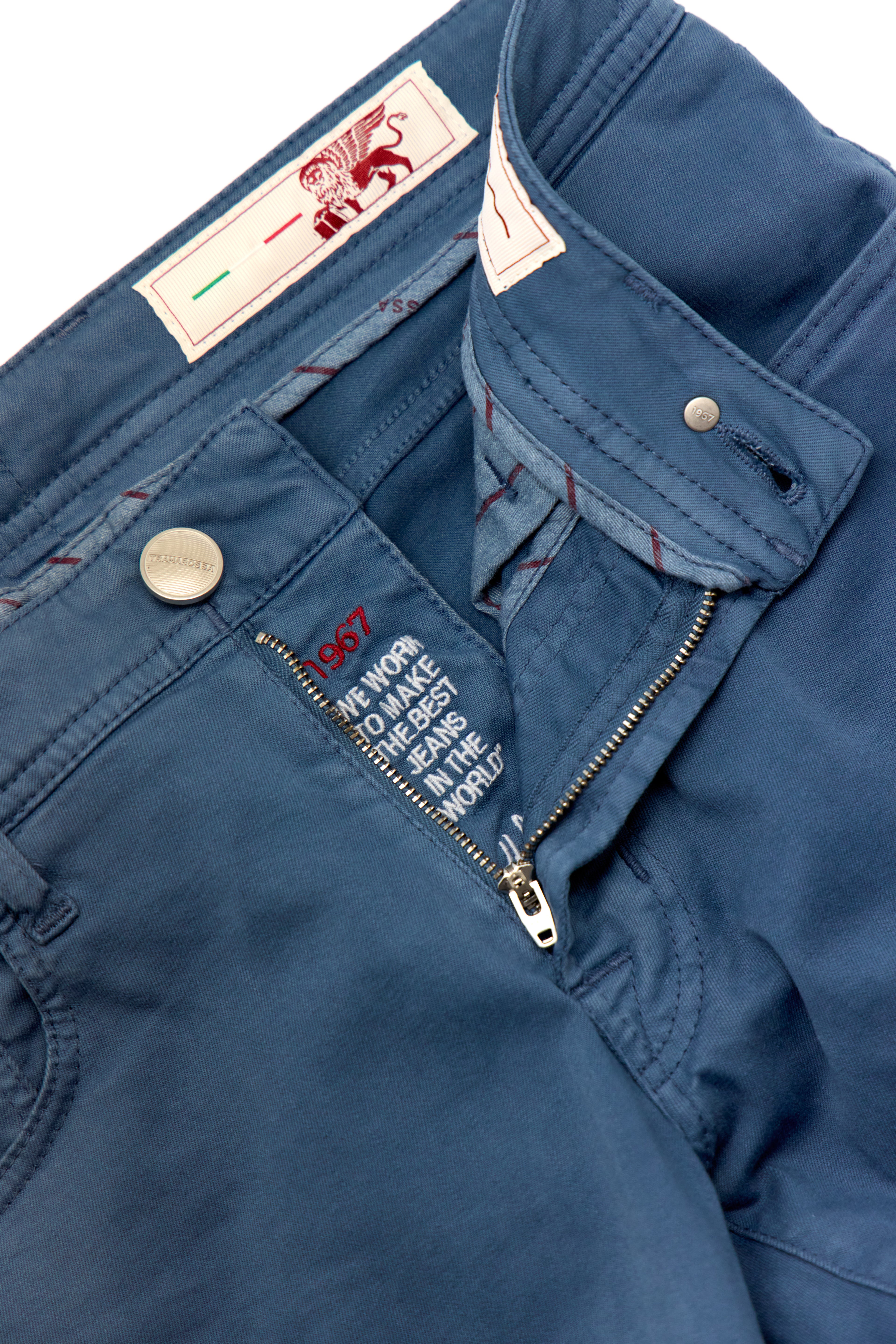 TRAMAROSSA | Lightweight Michelangelo Gabardine Jeans | Blue Cloud