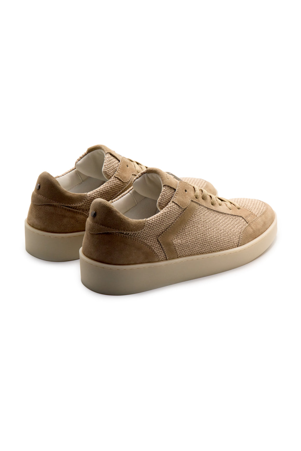 CANALI | Woven Suede Sneaker | Pale Brown