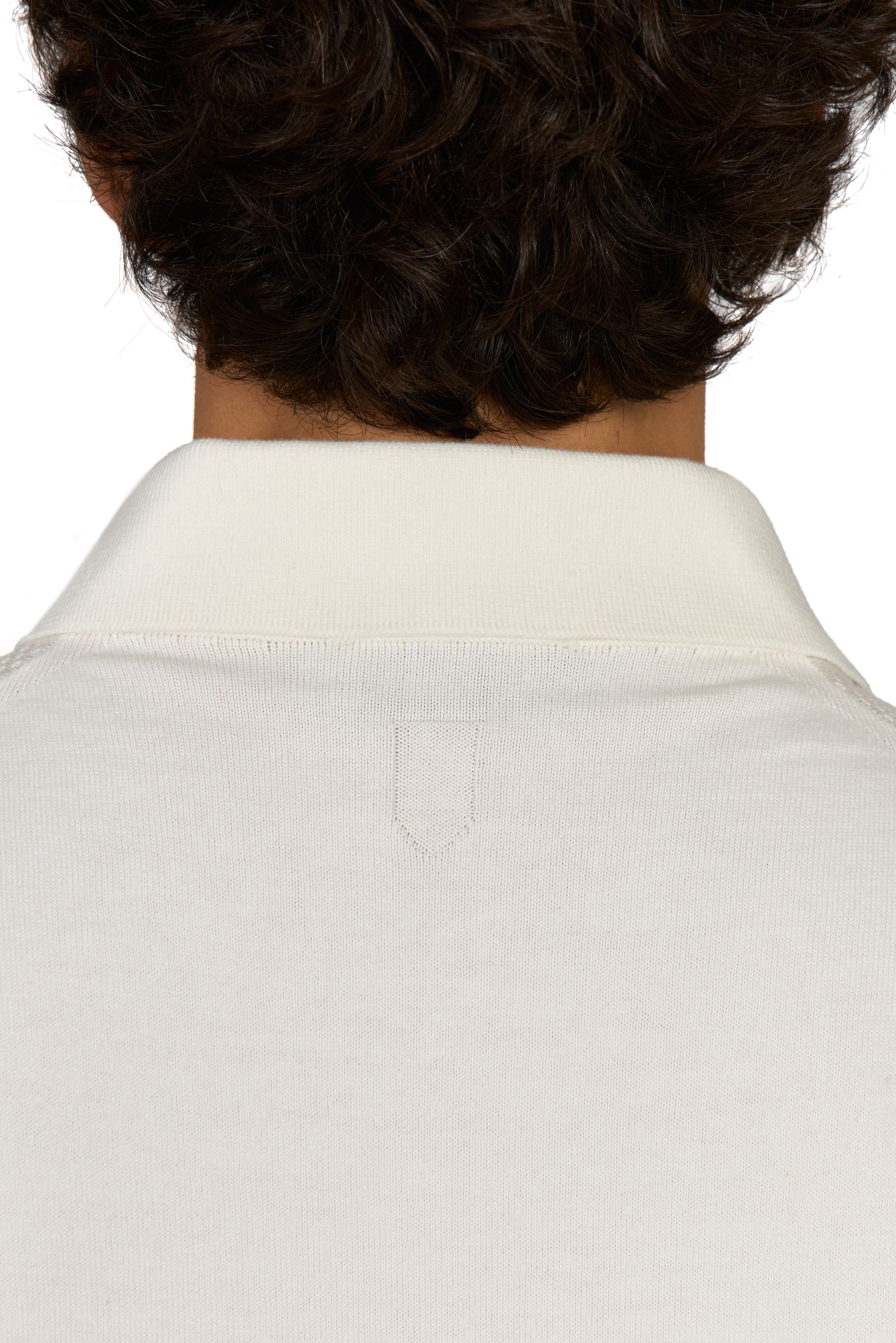 CANALI | Zip Polo Patterned Front | Off-White