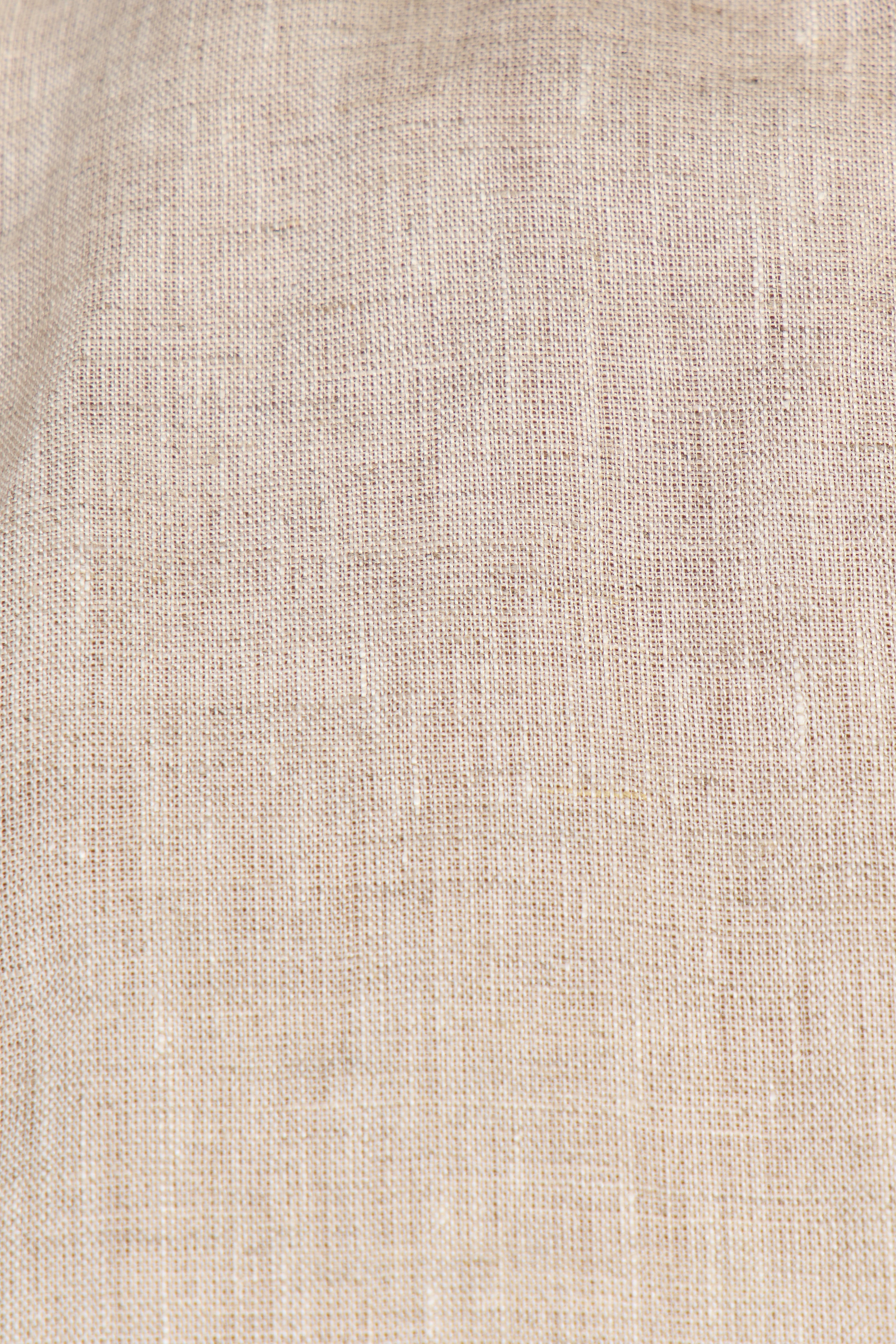 CANALI | Linen Shirt With Placket | Sand