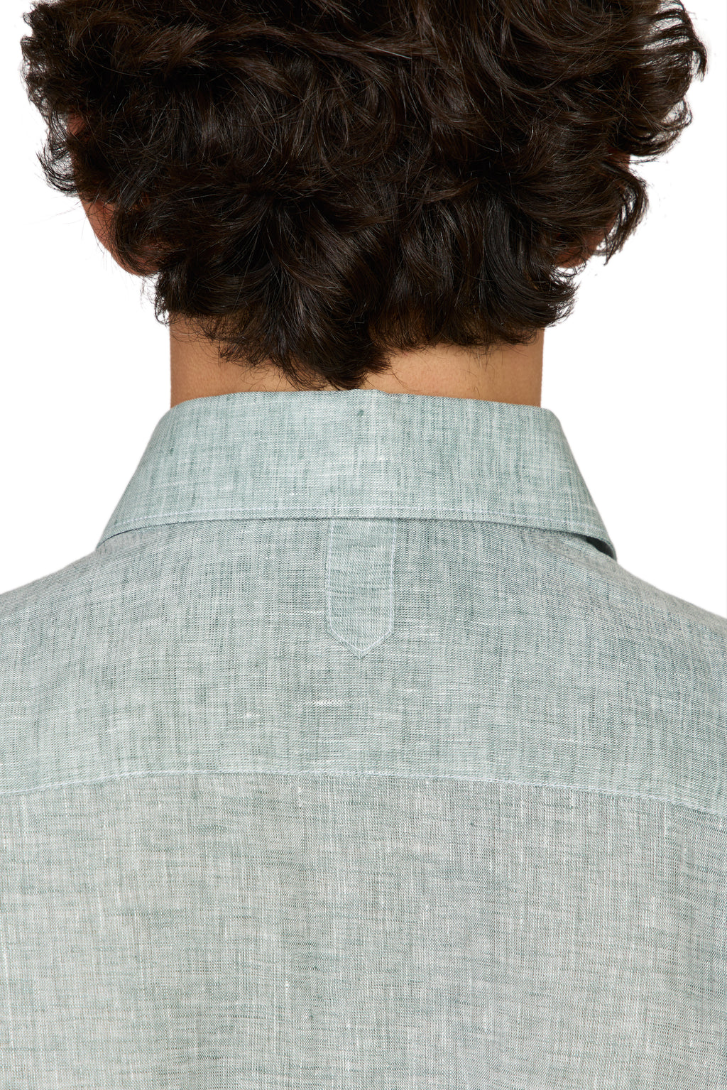 CANALI | Linen Shirt With Placket | Green
