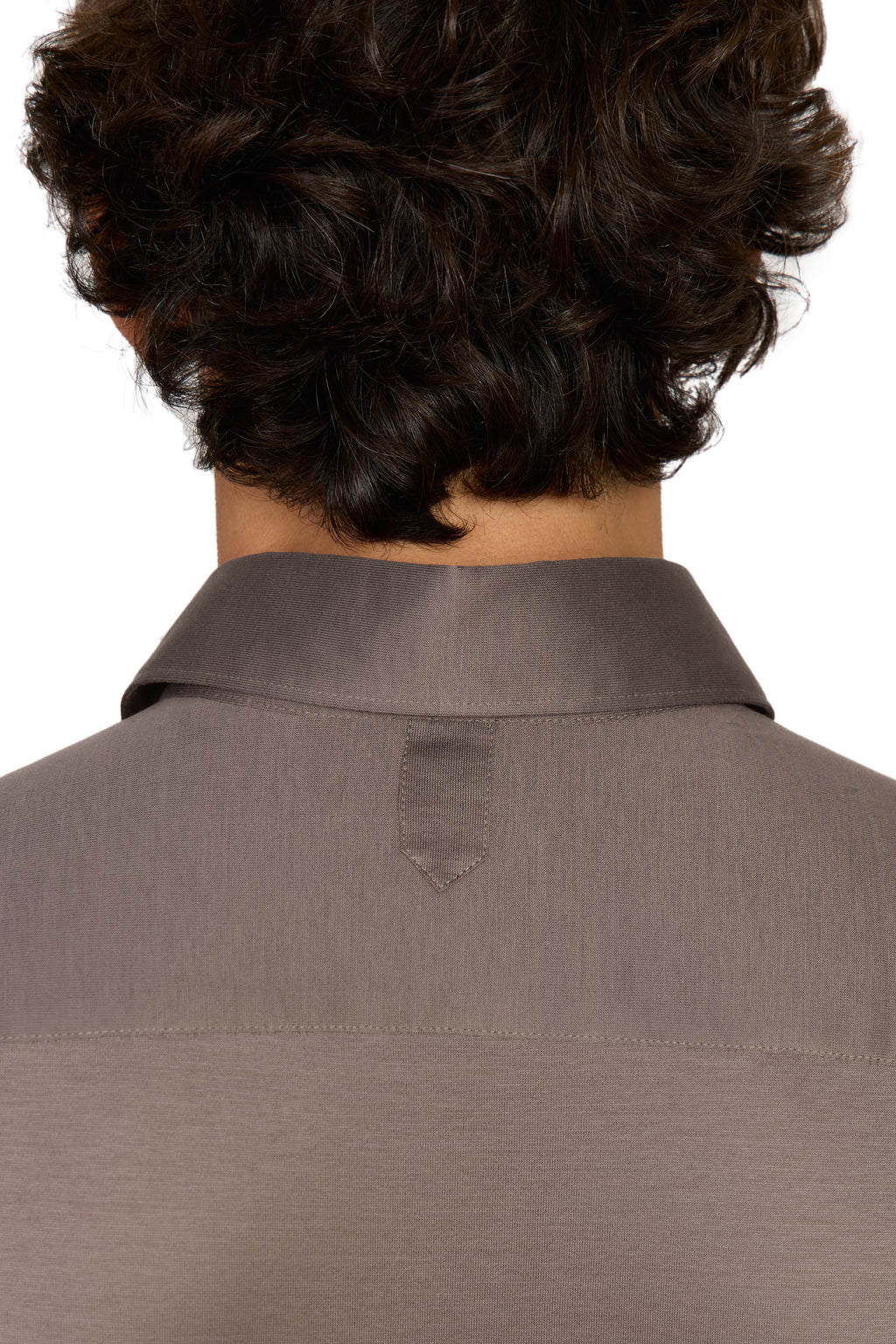 CANALI | Jersey Shirt With Placket | Latte