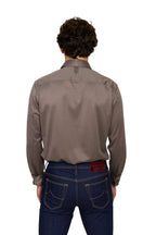 CANALI | Jersey Shirt With Placket | Latte