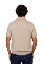 CANALI | Zip Polo Patterned Front | Light Brown
