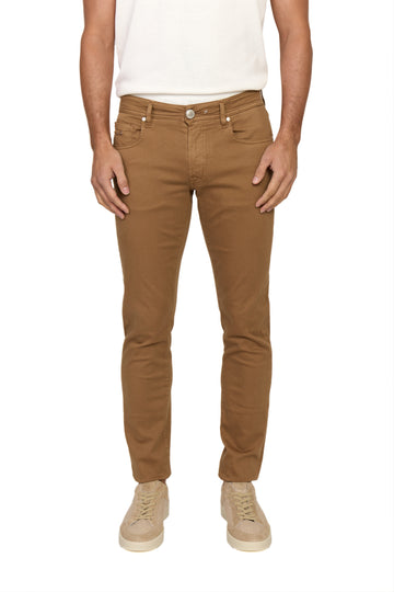 TRAMAROSSA | Lightweight Michelangelo Gabardine Jeans | Tabacco