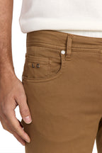 TRAMAROSSA | Lightweight Michelangelo Gabardine Jeans | Tabacco
