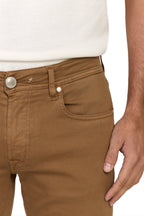 TRAMAROSSA | Lightweight Michelangelo Gabardine Jeans | Tabacco