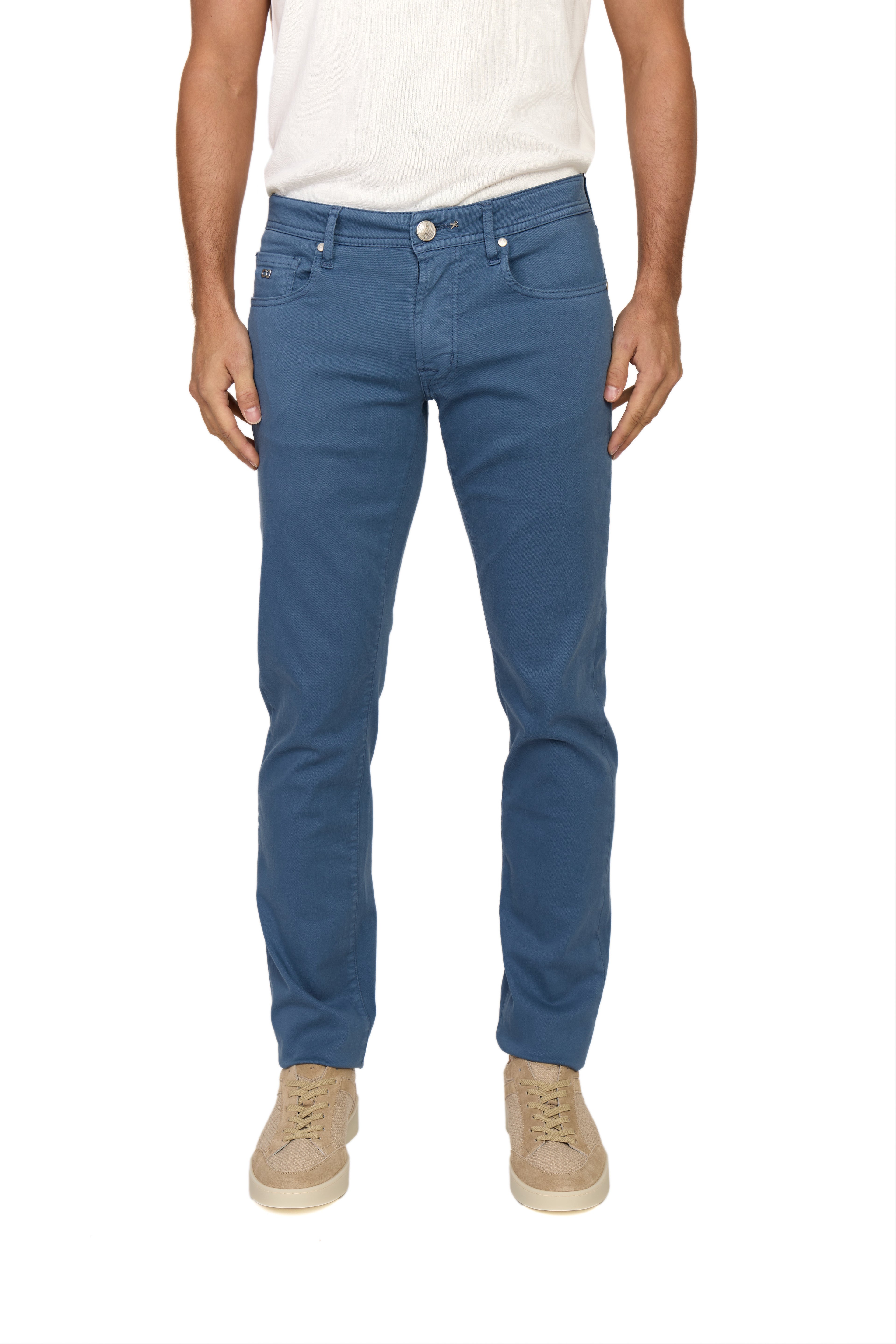 TRAMAROSSA | Lightweight Michelangelo Gabardine Jeans | Blue Cloud