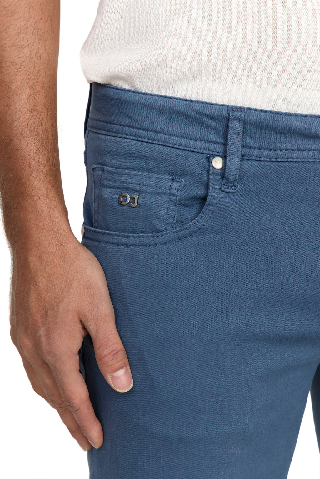 TRAMAROSSA | Lightweight Michelangelo Gabardine Jeans | Blue Cloud