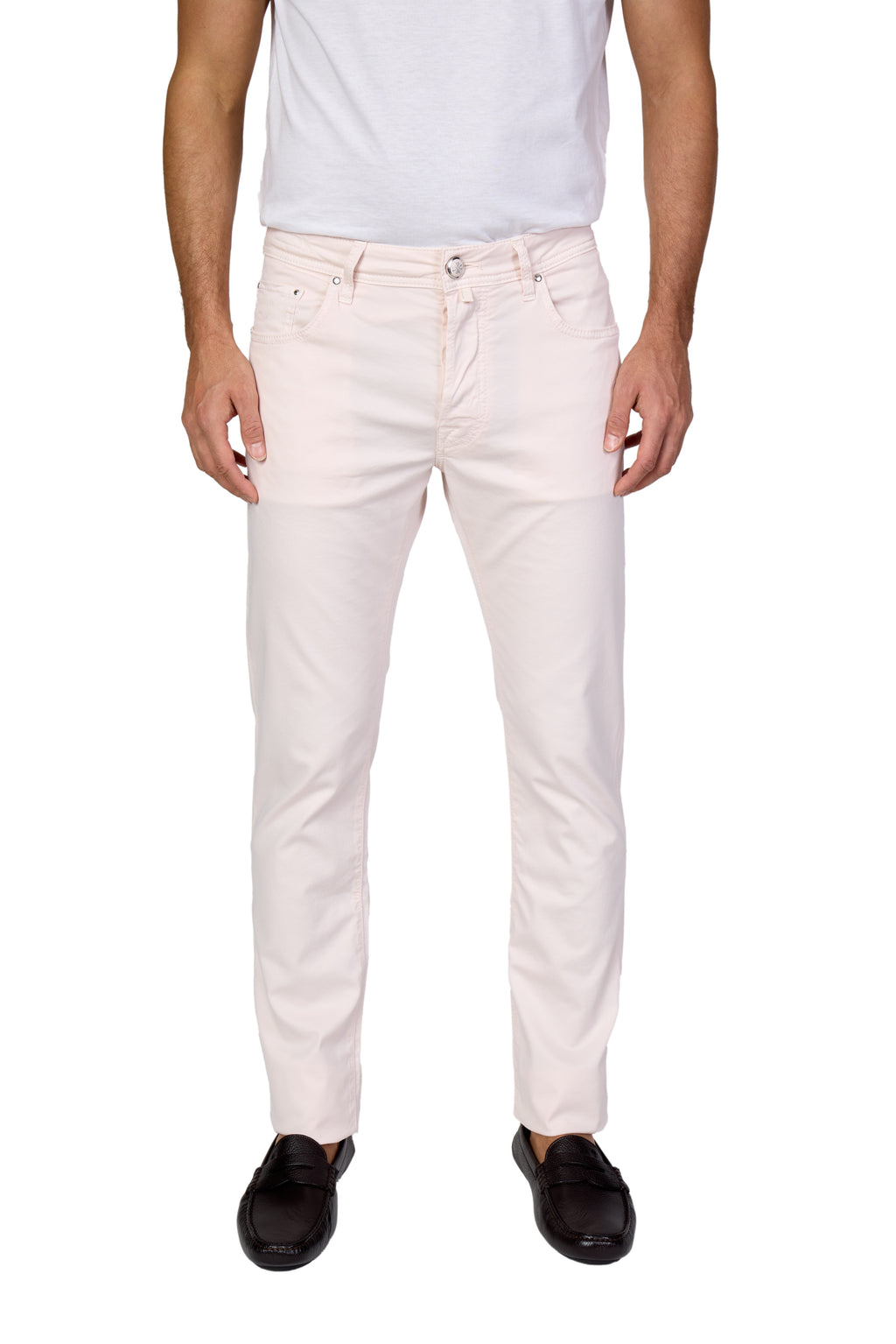 JACOB COHEN | Bard Twill Cotton Trousers | Pink