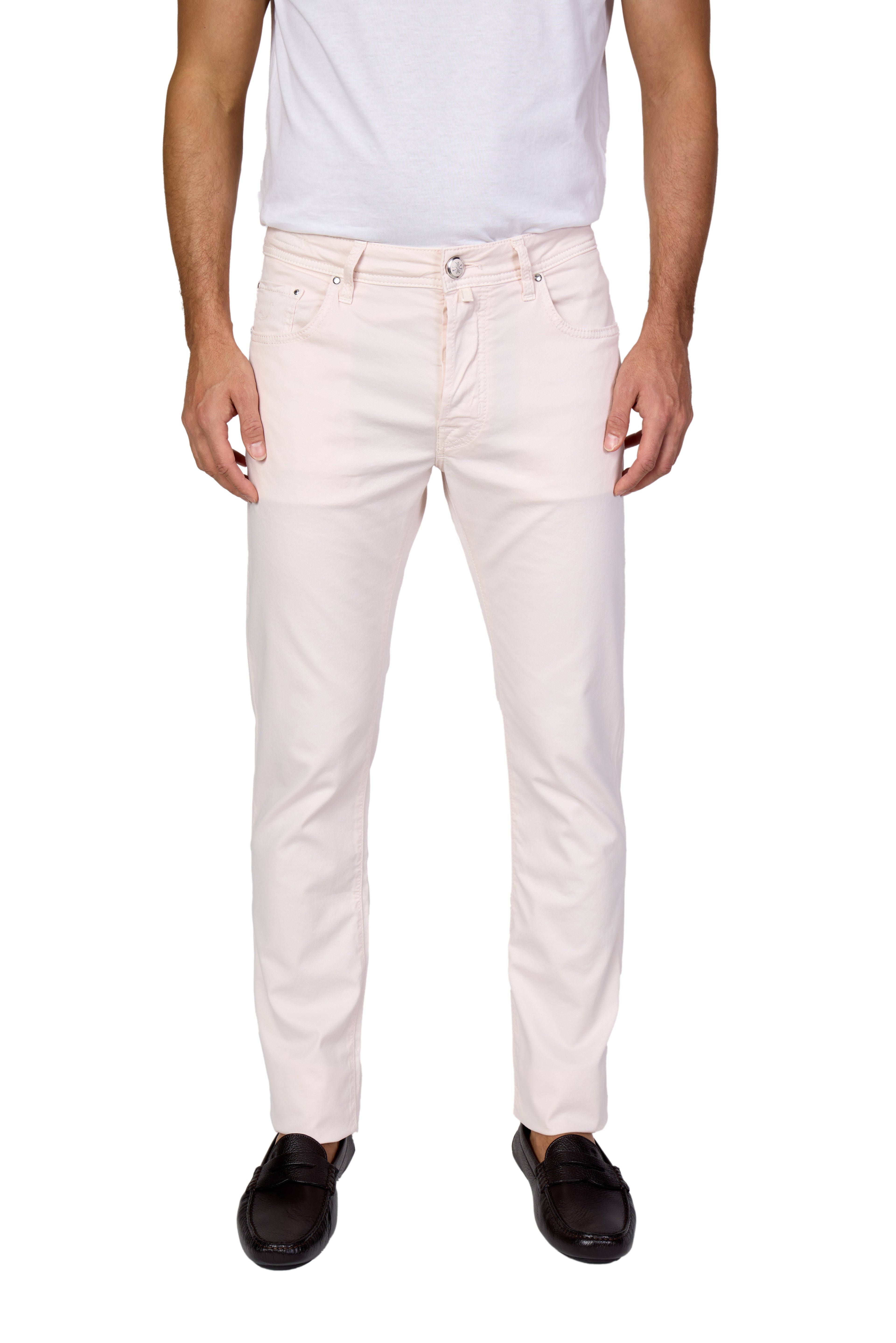 JACOB COHEN | Bard Twill Cotton Trousers | Pink