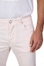 JACOB COHEN | Bard Twill Cotton Trousers | Pink