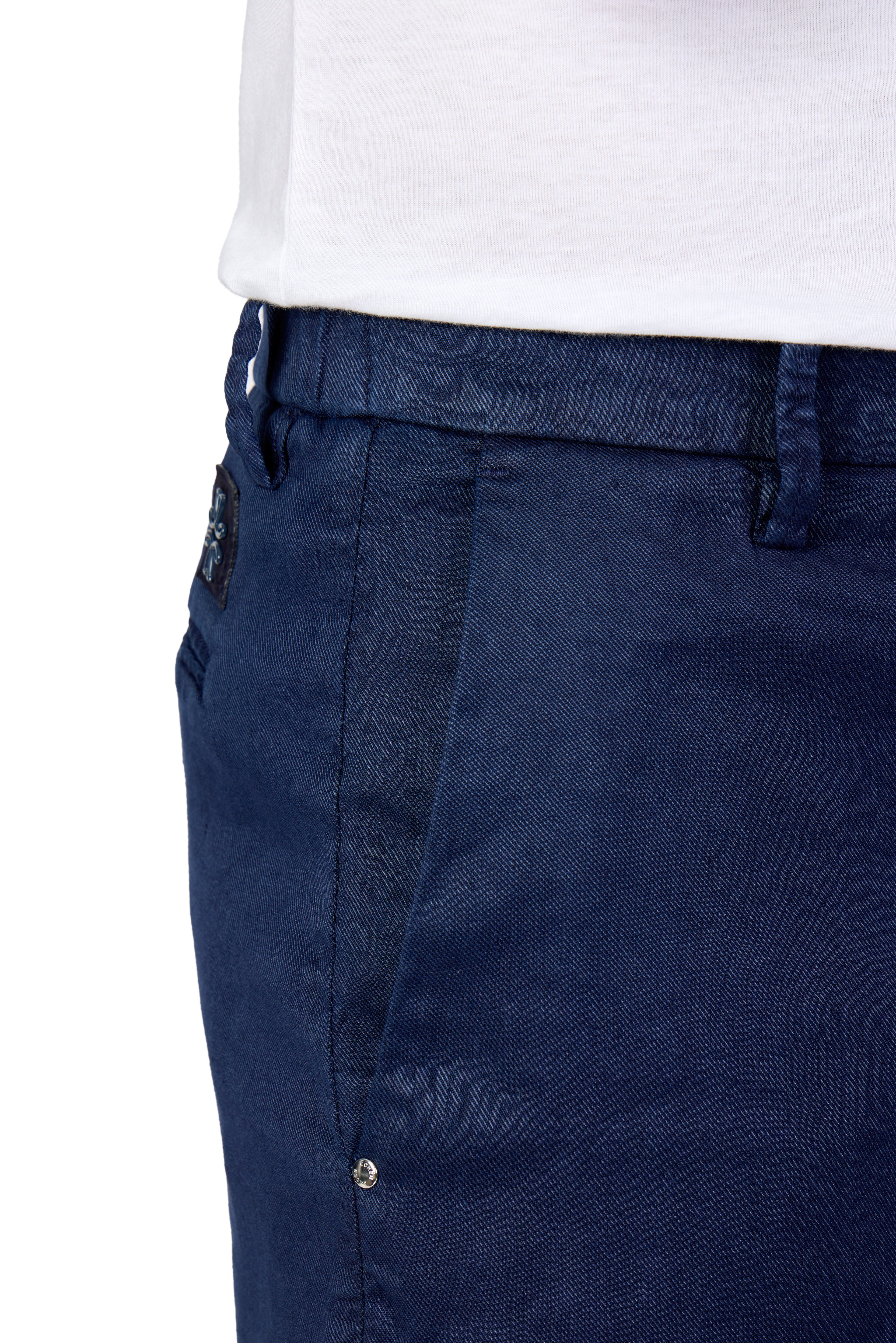 JACOB COHEN | George Cotton & Linen Shorts | Dark Blue