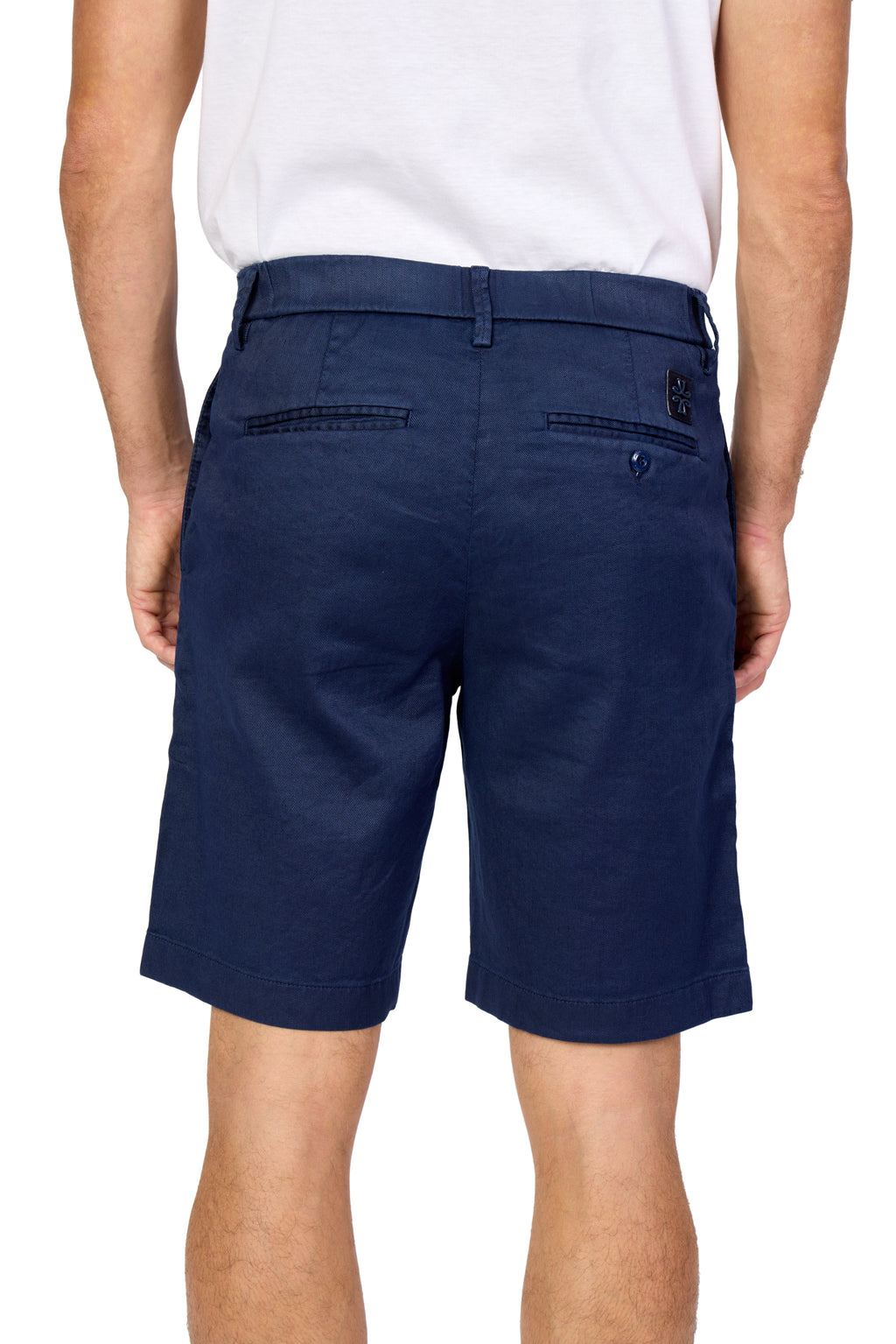 JACOB COHEN | George Cotton & Linen Shorts | Dark Blue
