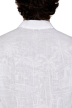 JACOB COHEN | Western Shirt With Embroidered Back | White