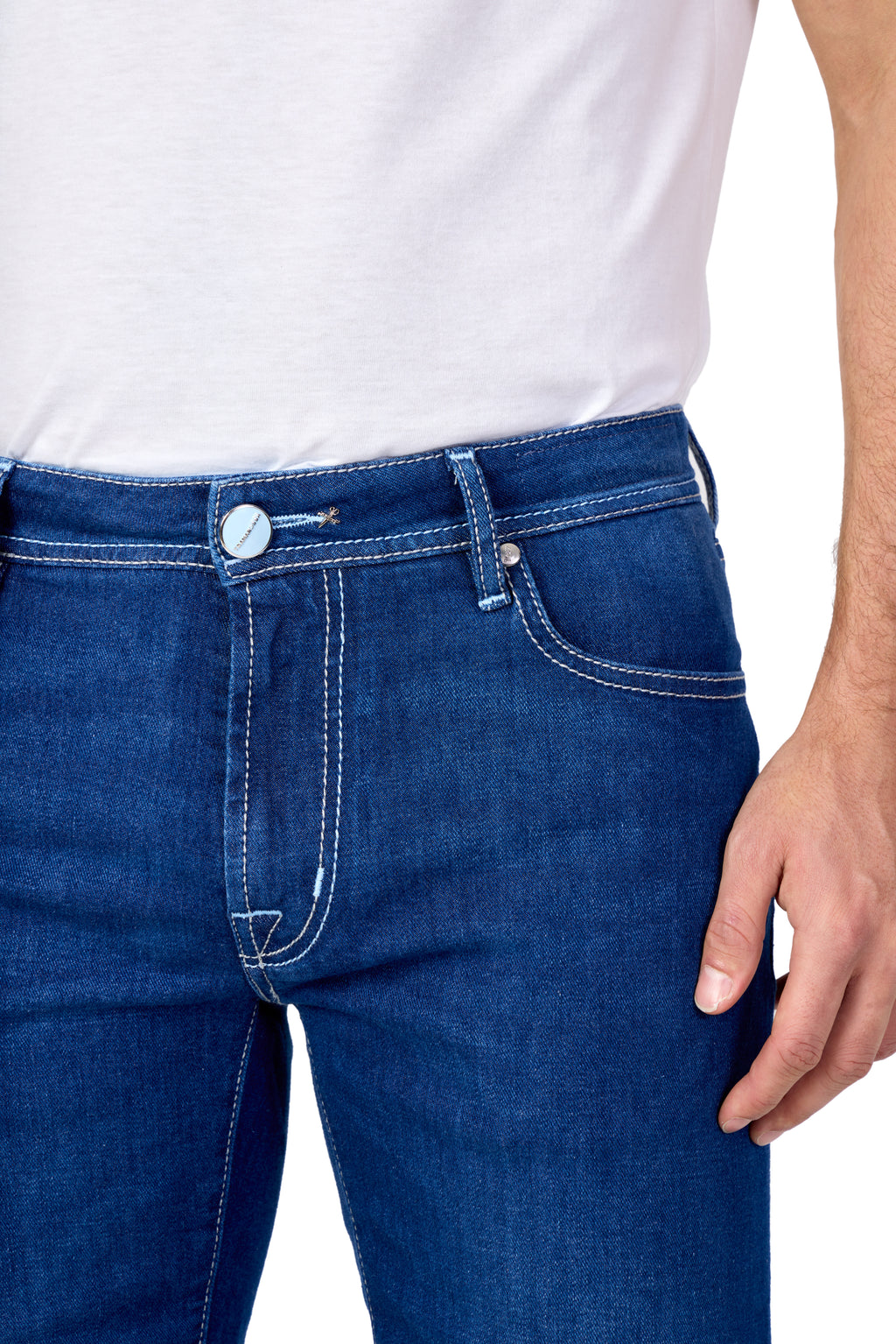 TRAMAROSSA | Denim Ascanio Shorts | Mid-Denim