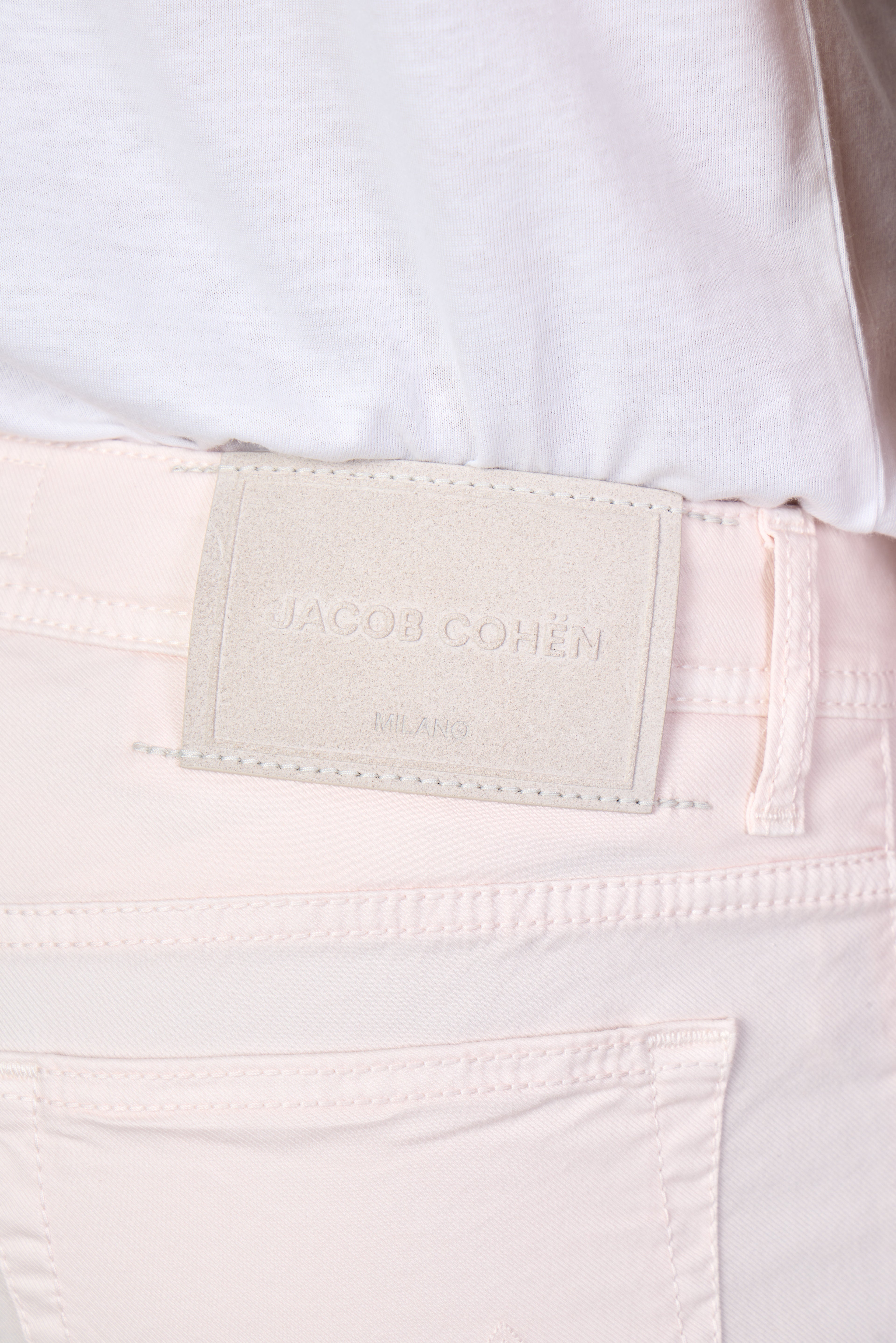 JACOB COHEN | Bard Twill Cotton Trousers | Pink