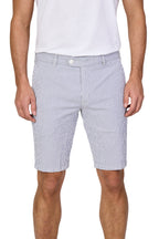 MMX | Seersucker B-Pegasus Shorts | Blue & White