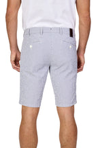 MMX | Seersucker B-Pegasus Shorts | Blue & White