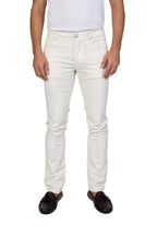 JACOB COHEN | Bard Twill Cotton Trousers | White