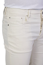JACOB COHEN | Bard Twill Cotton Trousers | White